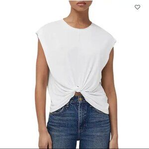 Rag & Bone Jenna knotted hem tee / White XS